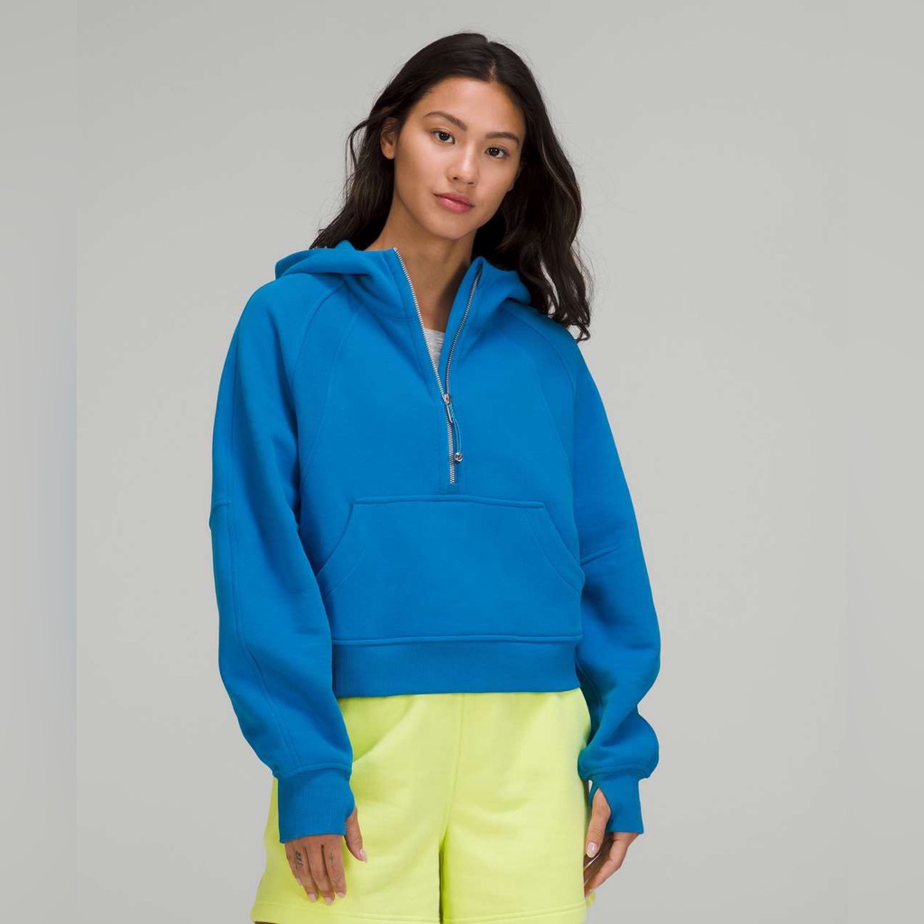 Nwt Lululemon Scuba Oversized Half-Zip Hoodie Poolside Xs/S